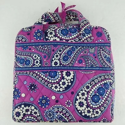 Vera Bradley BOYSENBERRY Tech Organizer Cosmetic Case Bag Retired VTG  • $17.49