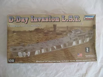 Lindberg 1/245 Scale D-Day Invasion L.S.T. Landing Craft #70865 NOS Read! • $19.99