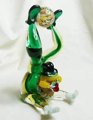 Murano Seguso Vetri D'Arte Glass Acrobatic Clown Figure Sommerso Technique A/F • £30