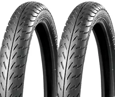 (2) New IRC 2.25-17 Front & Rear Tire Set For 78-83 Honda PA50 Moped • $49.95