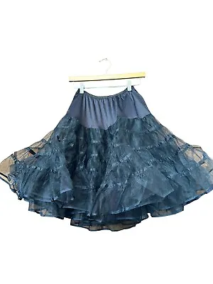 Petticoat  Black Malco Modes Dance Costume Full And Fluffy Size Med • $55