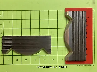 5/16 Corrugated High Speed Steel Molding Knives - Crown/Cove Molding Profile - • $85