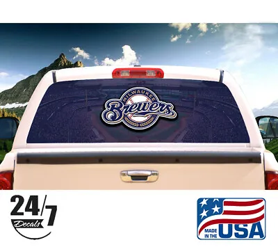 Milwaukee Brewers Back Window Decal (bw0120) • $59.52