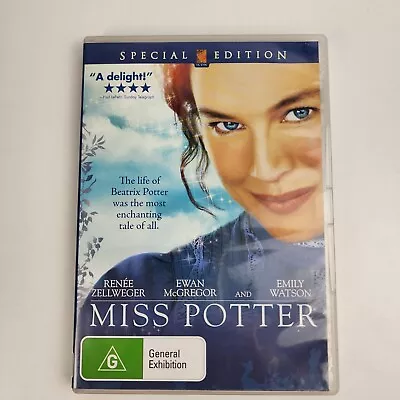 Miss Potter Special Edition DVD 2006 Renee Zellweger Ewan McGregor Region 4 • $5.25