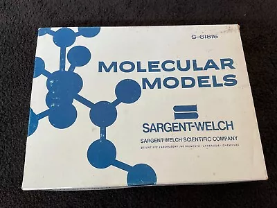 $32 • Buy 1950-60's Vintage E.H. Sargent Molecular Models Kit S61815 Springs & Sticks