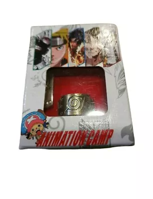 $14.99 • Buy Fashion Anime Naruto Konoha Logo Necklace Ring Gift Set