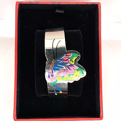 Authentic Ed Hardy Butterfly Cuff Stainless Steel Bracelet • $19.99