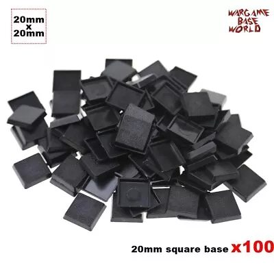 100x20mm Plastic Square Bases Games Wargames Tabletop Gaming Miniatures Base • $15.49