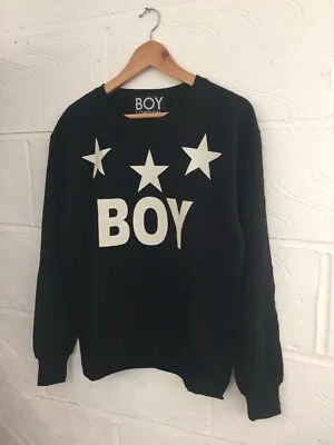 £12 • Buy Boy London Og Tri Star Unisex Sweatshirt Blk Size Xs-lrg Designer Vintage Punk