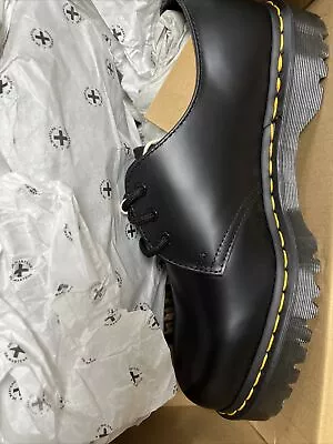 Dr. Martens 1461 Iced Smooth Leather Oxford Black Shoes Men’s Size 9 Box & Tags • $51