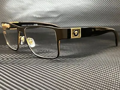 VERSACE VE1274 1436 Matte Black Rectangle Men's 55 Mm Eyeglasses • $141.75