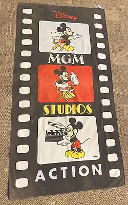 Vintage Disney MGM Mickey Mouse Beach Towel Directors Chair Movie • $20