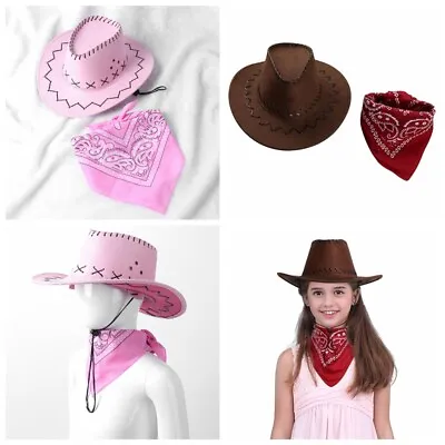 Baby Kids Boys Girls Wild West Fancy Cowgirl Western Camping Cap Outdoor Outfit • $10.09