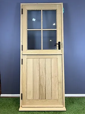 Exterior Double Glazed Stable Door Oak & Frame 830 X 2000mm Cancelled Order (04) • £1750