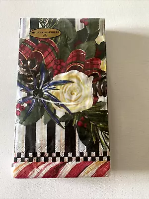 £16.70 • Buy Mackenzie Childs Scottish Bouquet Paper Napkins Guest 15 Per Pack Size 8  X 4.5 