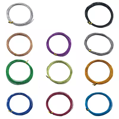  WHOLESALE CRAFT WIRE 0.8mm 1mm 1.5mm & 2mm ALUMINIUM JEWELLERY WIRE • £1.99