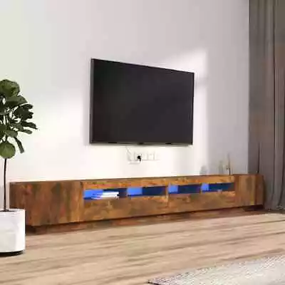 TV Cabinet With LED Lights TV Stand Unit Stereo Cabinet Multi Colours • £175.50