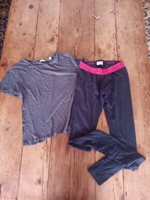 JACK WILLS Leggings Size 8And Top T-shirt  Size 10 Gym Training Exercise.  • £4.50
