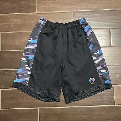 Vintage Nike Air Jordan Shorts Mens 2XL XXL Black Aqua 8 VIII Retro Basketball • $48.88