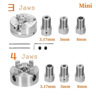 3/4Jaw S Mini Lathe Chuck Zinc Alloy Z011 Grinding Milling Turning Machine Parts • $37.39