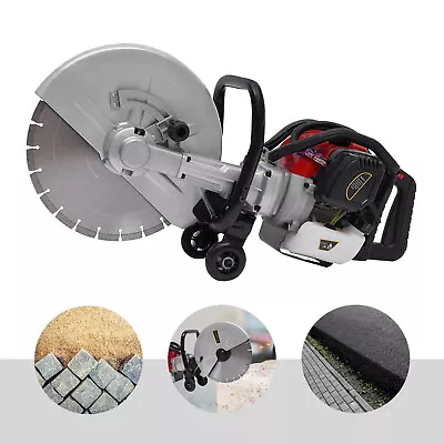 Gas Concrete Cut Off Saw 2 Stroke 52 CC Cement Masonry Wet Dry Saw Cutter+Blade • $242.25