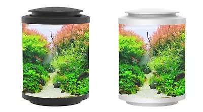 Betta Choice Acrylic Cylinder Fish Tank 15 Litre With LED & Filter Black White  • £87.95