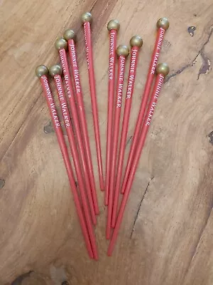 New Job Lot 10 Johnny Walker Whisky Cocktail Stirers Swizzle Sticks • £1