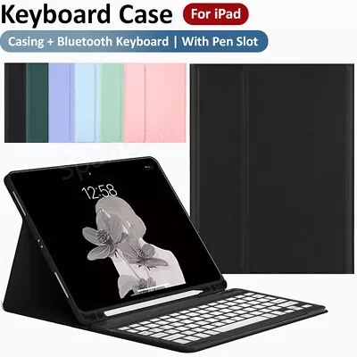 Bluetooth Keyboard Case Cover For IPad 6/7/8/9/10th Generation Air 3 4 5 Pro 11  • $38.99