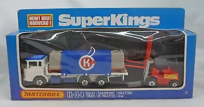 Matchbox SuperKings K-34 DAF Pallett Truck & Fork Lift Set • $9.25