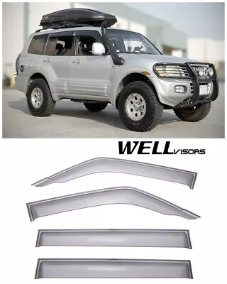 WELLVISORS Side Window Visors Premium Series Mitsubishi Montero 2001-2006 • $67.99