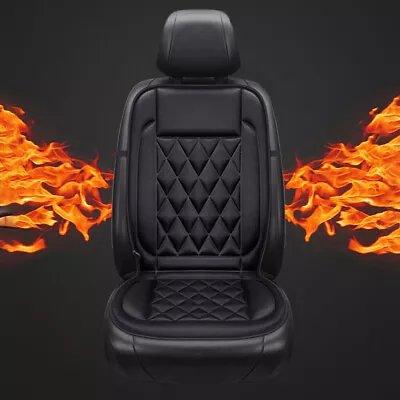 Heated Car Seat Cushion Luxury Heater Aftermarket Universal Fit 12V Cold Winter • $11.94