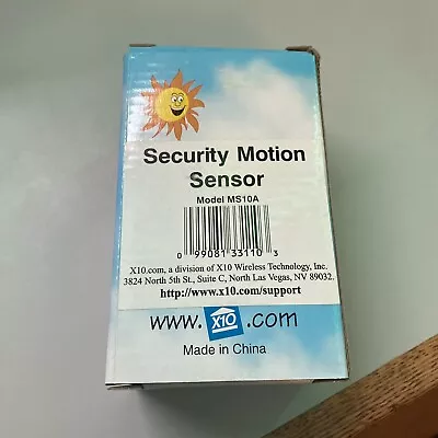 $5.40 • Buy New In Box X10 Wireless Security Motion Sensor - Model MS10A