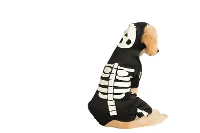 $14.96 • Buy Pet Dog Glowing Skeleton Halloween Puppy Costume