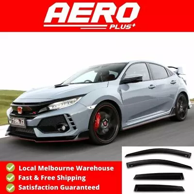 Side Window Visors Weathershields For Honda Civic Hatchback Type R FK4/FK7/FK8  • $79.99