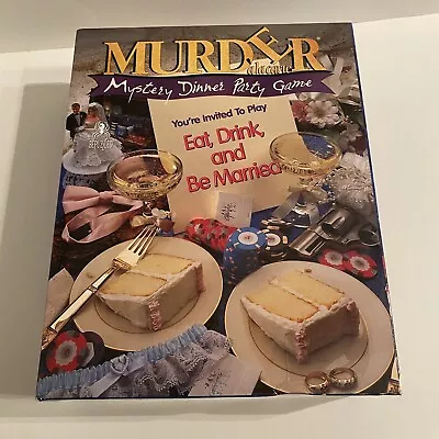 Vtg Murder A La Carte Mystery Party Game Eat Drink And Be Married Complete • $49.99