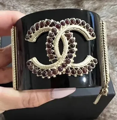 Chanel Cuff Bracelet - Ruby Red • $2700