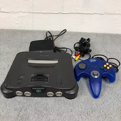 Nintendo 64 N64 (NUS-001) Gray Console Bundle W/ Controller & Cables Jumper Pak • $59.99