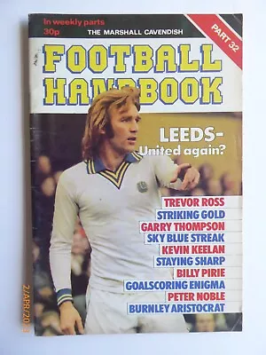 £1.80 • Buy Football Handbook Part 32, Marshall Cavendish, 1978, GC