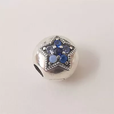 Pandora Charms Blue Star Clip Christmas Bright Item Charm  • £27