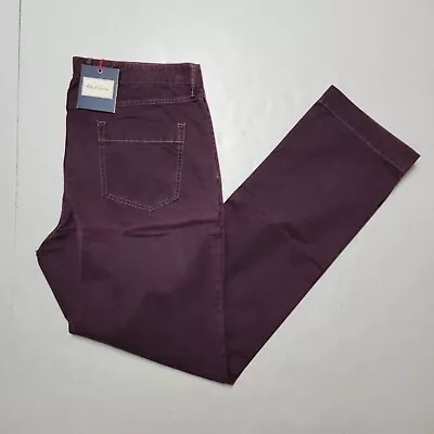 ROBERT GRAHAM 40x34 Wine Red 5-Pocket Slim Fit Jeano 2 Chino Men's Pants NWT  • $59.50