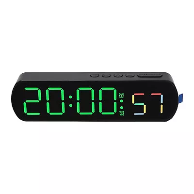 Date Alarm Clock High-definition LED Display Format Conversion Four Colors • $17.24