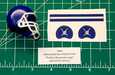 1960 Oakland Raiders / Señors  BLUE  Football Gumball Helmets W/ Diecut Decals • $5.99