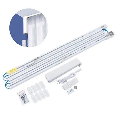 13ft Remote Control Automatic Open/Close Electric Drapery Curtain Track Rail • $102