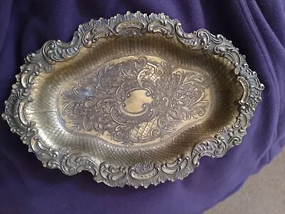 Brass Oblong Dish Made In Italy Vintage Mod Dep 2100 Brass 12 3/4  X 8.5  X 1.5  • $13