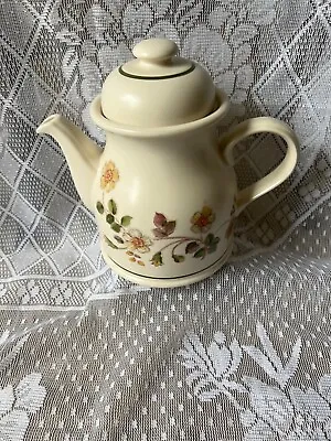 Marks & Spencer Autumn Leaves Tea Pot Large 20cm High 3 Pint England Excellent • £6.99