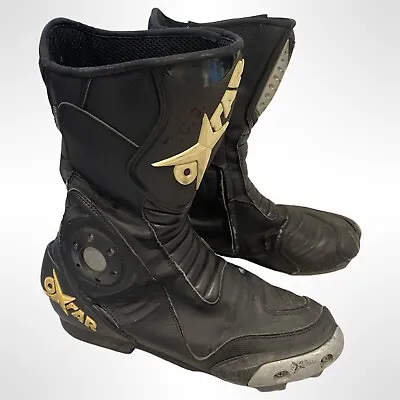 £40 • Buy OXTAR TCS- Mens Torsional Control System Motor Cycle Boots Size 9 Waterproof