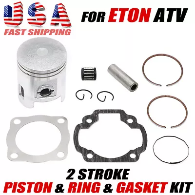 50mm 2 Stroke Piston & Rings Kit For Eton ATV Viper 90 R RXL90 DXL90 AXL90 90cc • $20.99