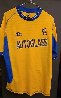Chelsea London FC Autoglass Umbro Jersey Jersey Jersey 2000/2001 T-Shirt • £71.81