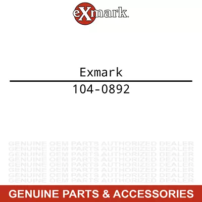 Exmark 104-0892 Rear Axle Spacer Quest S Series • $11.95