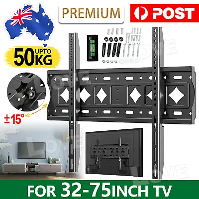 $19.95 • Buy TV Wall Mount Bracket Tilt Slim LCD LED 32 40 42 47 50 55 60 62 65 70 75 Inch